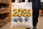 2026 New Year Balloons Clipart, an Illustration by SinaCreation (Thumbnail 4 of 6)