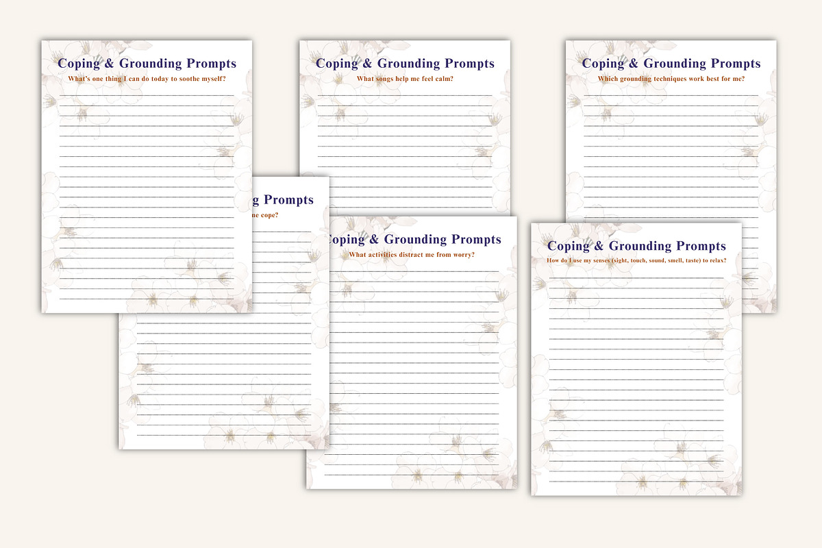 100 Anxiety Journal Prompts preview 3