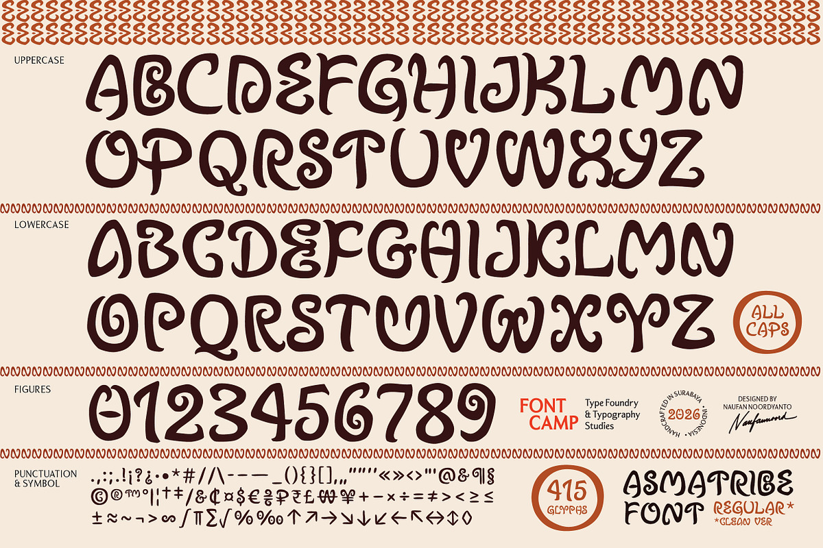 Asmatribe Font, a Handwritten Font by Fontcamp Type Foundry (Photo 3 of 12)