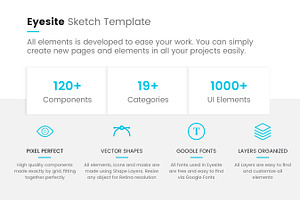 Multi-Prupose Sketch Template UI Kit