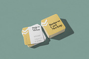 Square Business Card Mockup, a Product Mockup by ZippyPixels (Thumbnail 4 of 7)