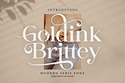 Goldink Brittey, a Serif Font by Ws Studio (Thumbnail 1 of 10)