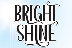 Bright Shine Script Font