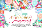 Vintage Christmas Ornament Clip Art, an Illustration by Graphics Candy (Thumbnail 1 of 3)