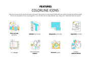 Color line icons, an Outline Icon by Howcolour (Thumbnail 2 of 32)