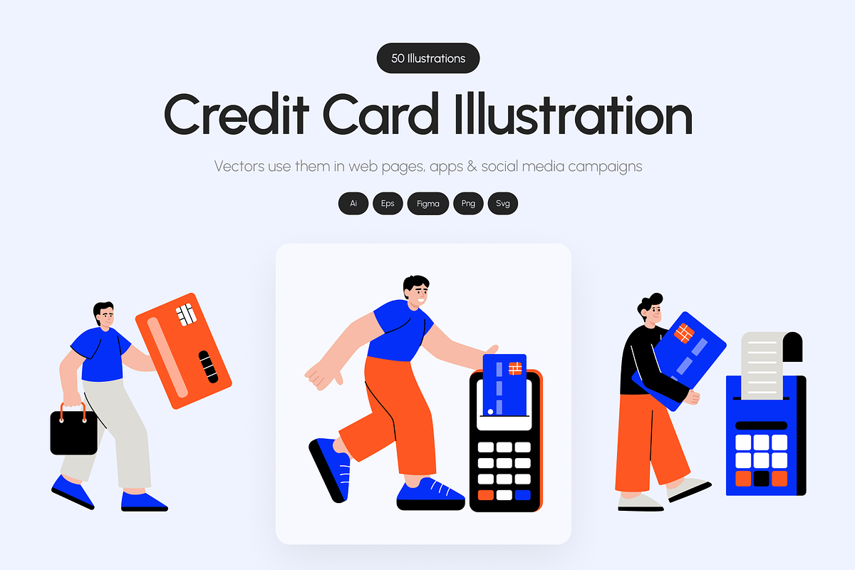 Credit Card Illustration Art Set, a Finance Illustration by Creative Stall (Photo 1 of 9)