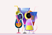 Assorted Colored Cocktails, an Object Graphic by danjazzia (Thumbnail 3 of 4)