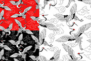 Japanese Cranes. Asian collection., a Pattern Graphic by Anastasia (Thumbnail 3 of 11)