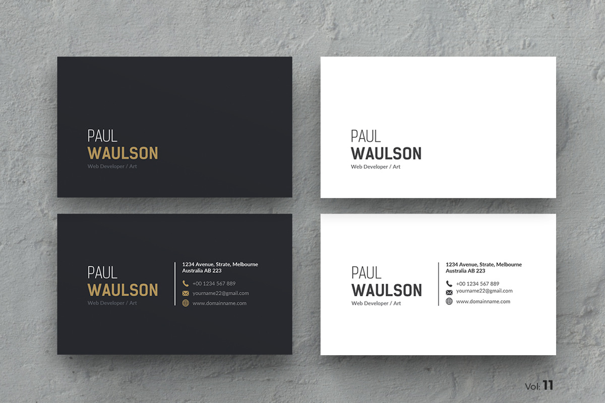 Business Card, a Business Card Template by ThemeDevisers (Photo 1 of 3)
