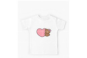 Cute Bear with Heart SVG, an Illustration by TheHitShop (Thumbnail 6 of 10)