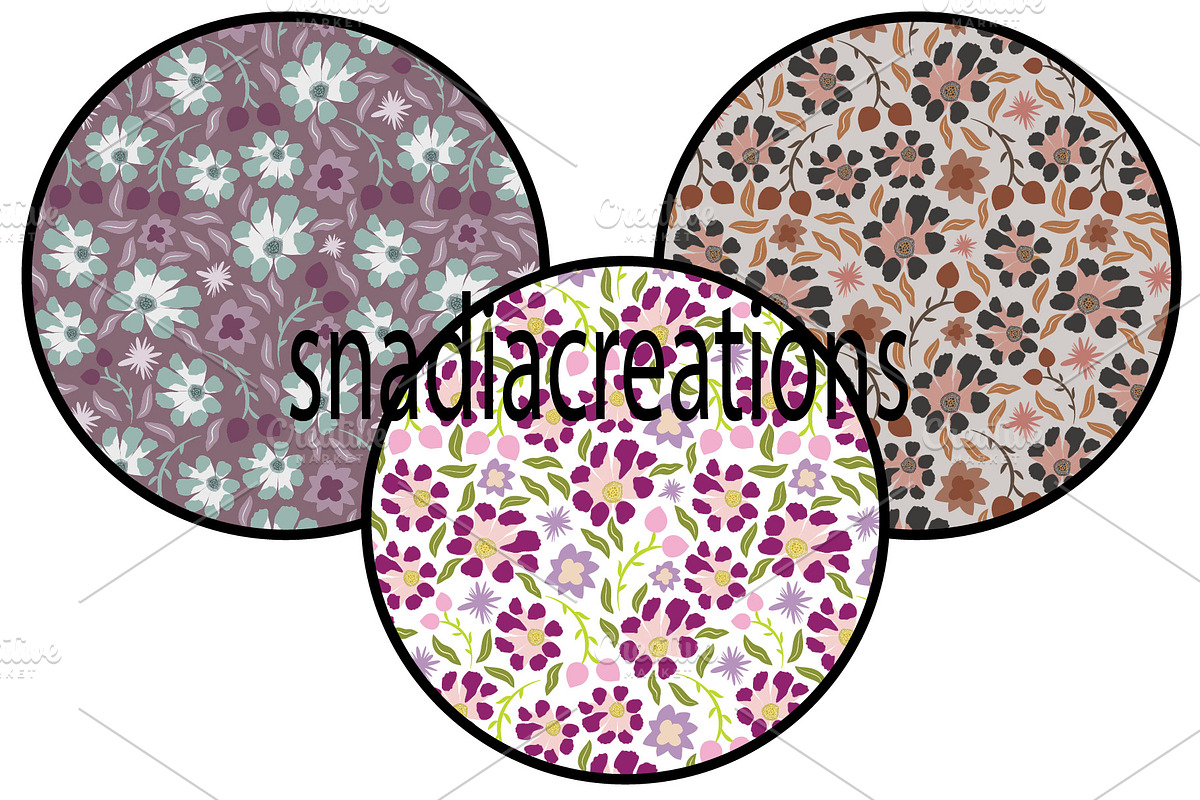 Ditsy floral, a Pattern Graphic by snadiacreations (Photo 1 of 4)