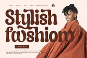 Asterah Quirkyn  Chunky Groovy Font, a Serif Font by Letterena Studios (Thumbnail 3 of 15)