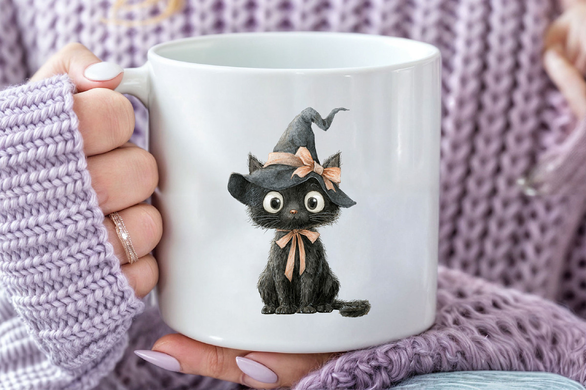 Watercolor Pastel Halloween Clipart, an Illustration by Pixels.Craft (Photo 5 of 7)