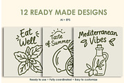 Mediterranean Food Doodle Set, a Food Illustration by OREHOVKA (Thumbnail 4 of 5)