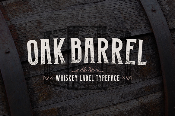 Oak Barrel - Whiskey Label Font preview 4