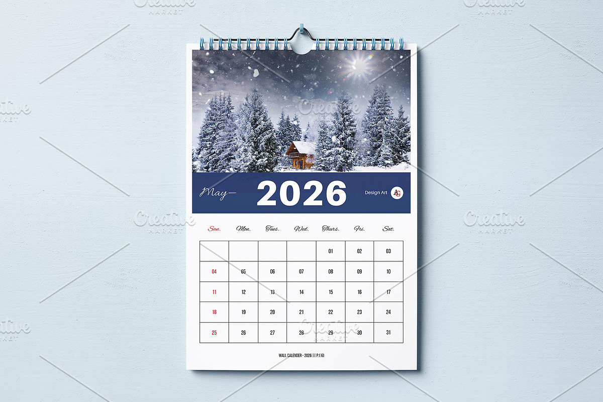 Digital Wall Calendar 26/27 Template, a Brochure Template by GoldenGrid Studio (Photo 6 of 16)