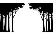 Forest Frame Silhouette SVG Bundle, an Illustration by jahid234 (Thumbnail 49 of 51)