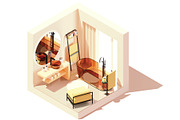 Vector isometric rooms, a Decorative Illustration by tele52 (Thumbnail 2 of 23)