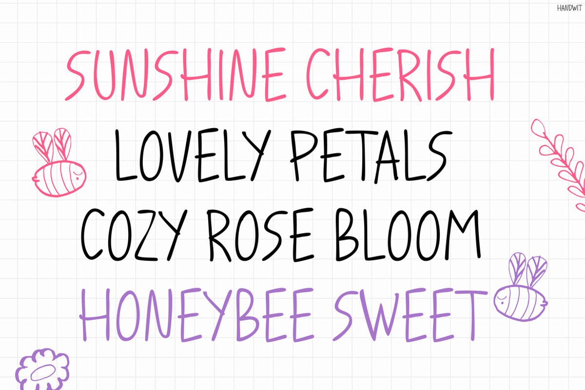 Handwit, a Handwritten Font by Pinisi ART (Photo 9 of 10)