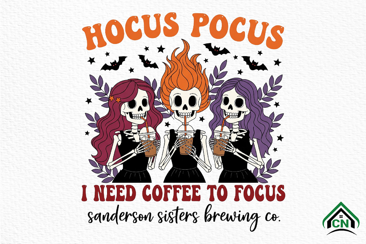 Hocus Pocus Coffee PNG, an Illustration by Craft Nest (Photo 1 of 6)