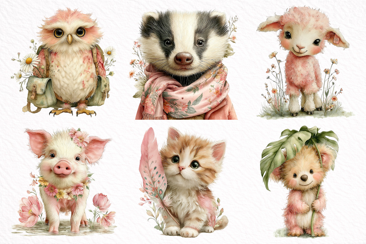 Summer Watercolor Clipart PNG, an Illustration by DreamArtGraphic (Photo 7 of 8)