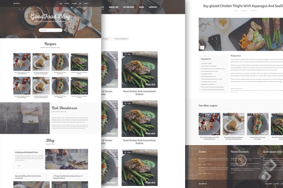 GoodFood - Blog PSD template, a Websites & App Template by FreshPixels (Photo 4 of 4)