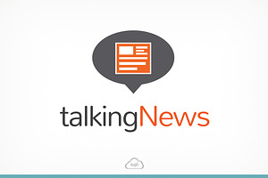 Talking News Logo Template