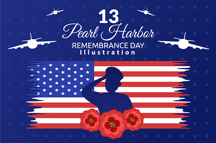 13 Pearl Harbor Remembrance Day, an Illustration by denayunebgt