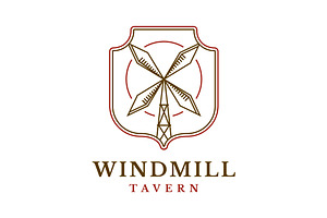 Windmill Tavern Logo Template