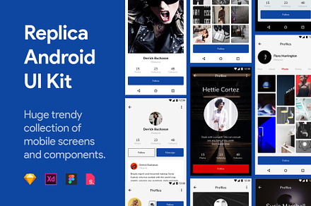 Replica Android UI Kit, an UI Kit Template by Craftwork