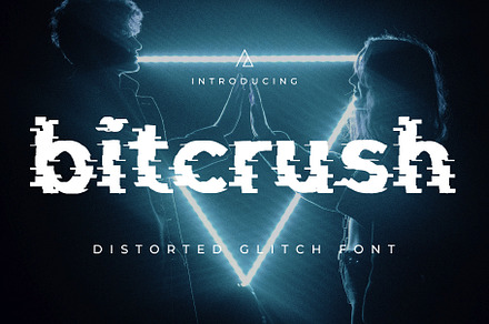 Bitcrush - Distorted Glitch Font, a Font by Aurora Graphics