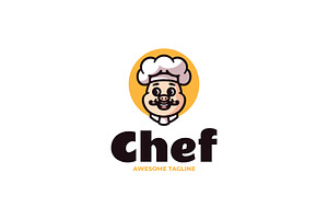 Chef Simple Mascot Logo, a Branding & Logo Template by Artnivora.Std