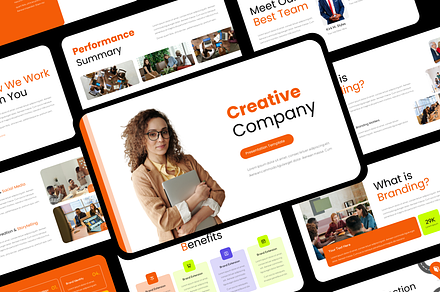 Creative Company Presentation, a Presentation Template by Hammad Arif