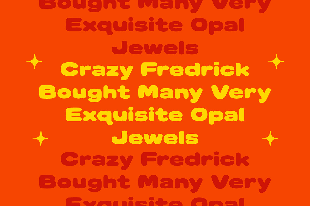 Proned Playful Bold Expanded Display, a Sans Serif Font by Maulana Creative (Photo 3 of 7)