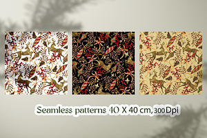 Christmas Set. Patterns And PNG