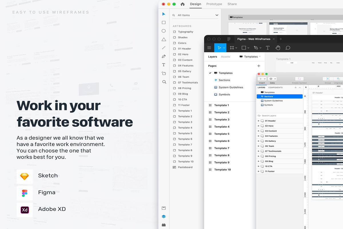 Web Wireframes Kit Desktop , Mobile preview 8