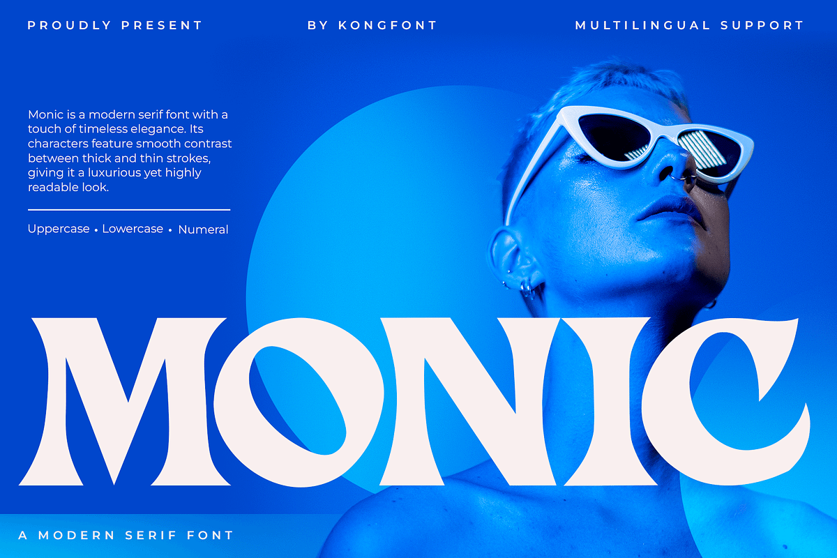 Monic – Modern Serif Font, a Serif Font by overlaytemplates (Photo 1 of 5)