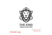 Bold Lion Logo Design Template, a Branding & Logo Template by YUDesignStore (Thumbnail 1 of 7)