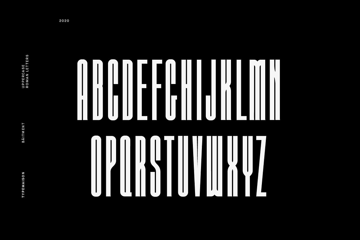Batiment - Ultra Condensed Font, a Sans Serif Font by TypeMaison (Photo 2 of 10)