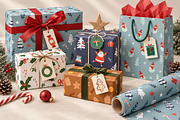 Xmas Winter Clipart | Hand Drawn, a Seasonal Illustration by Anna Studio (Thumbnail 2 of 12)
