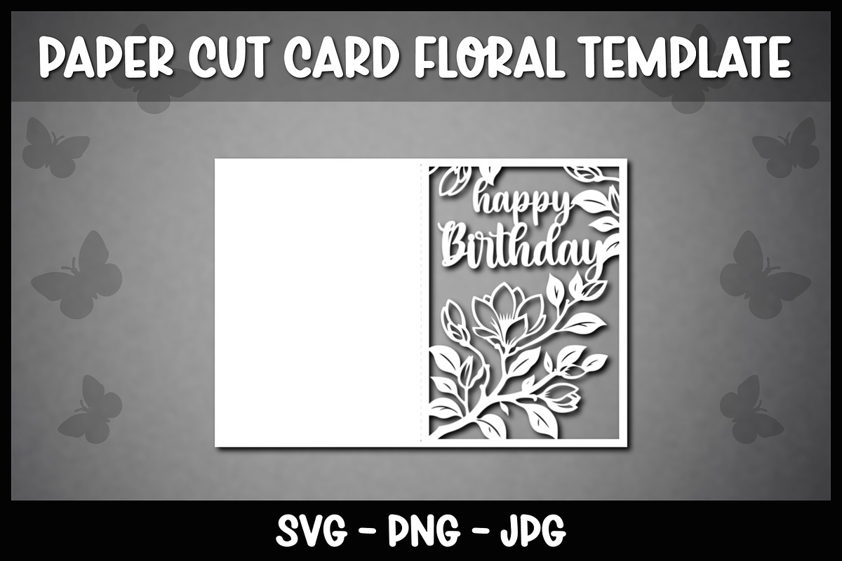 6 Floral Happy Birthday cards, a Graphic by Reddish Design (Photo 7 of 7)