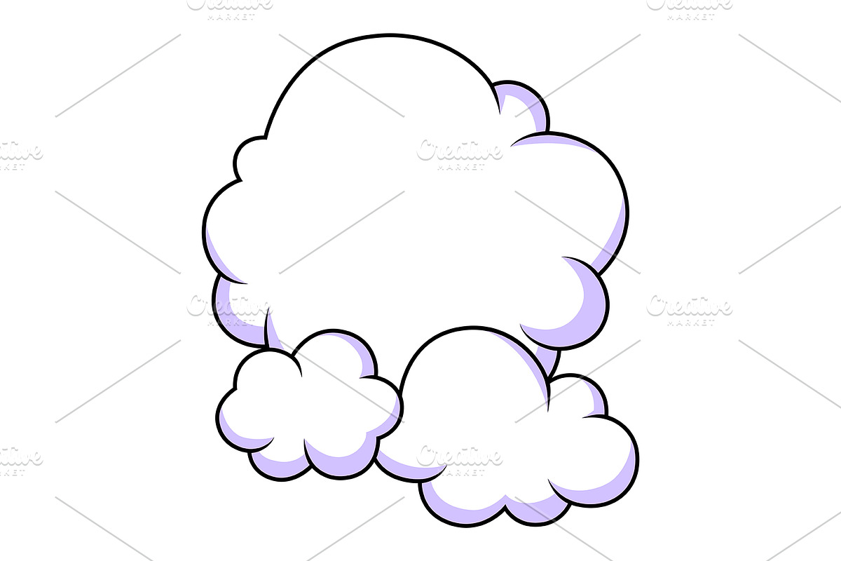 Illustration of clouds., a Seasonal Illustration by incomible