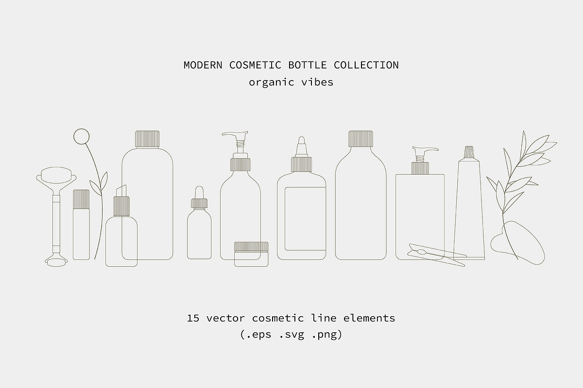 Modern cosmetic bottles, an Icon by LETTER V studio (Photo 2 of 10)