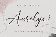 Aurelye Modern Calligraphy, a Script Font by Creatype Studio (Thumbnail 1 of 9)