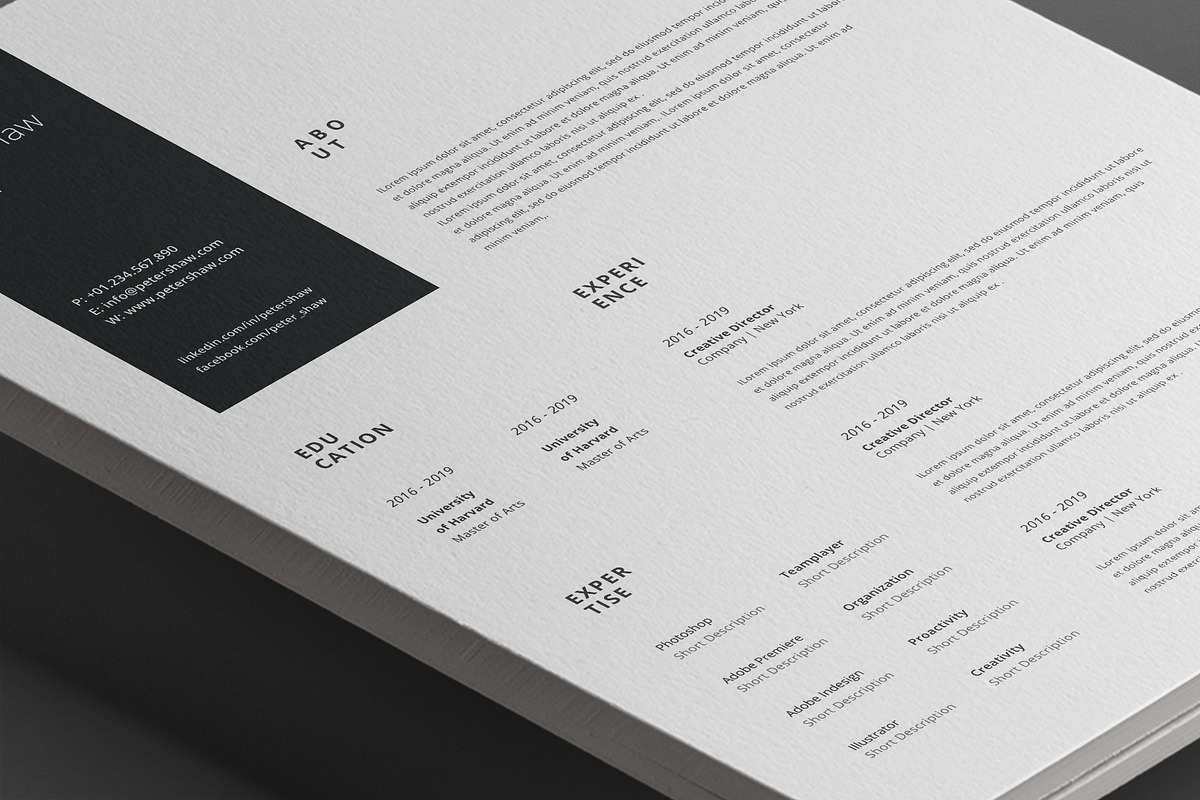 Peter Resume Template, a Resume Template by Nina Shaw (Photo 7 of 11)