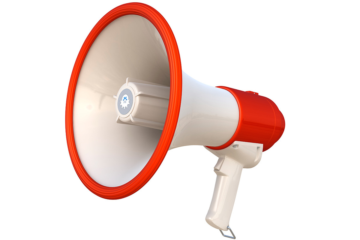 Megaphone isolated on white preview 2