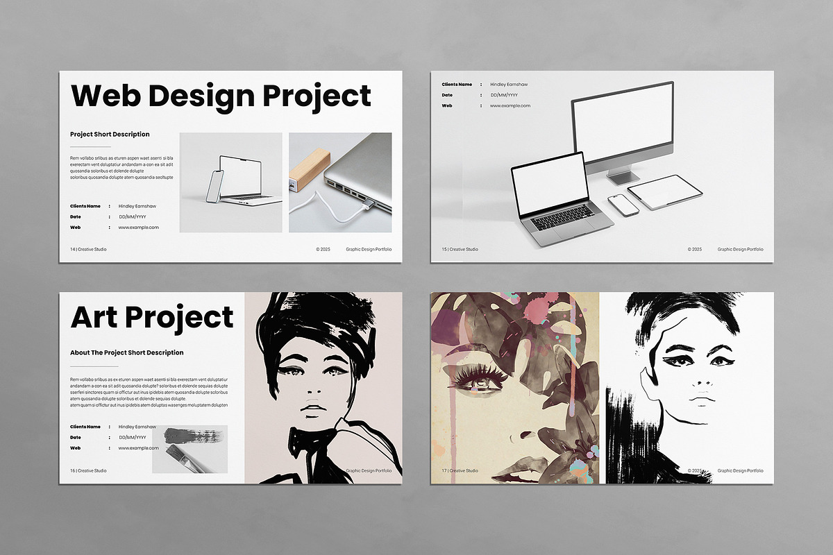 Portfolio Presentation Template, a Presentation Template by E-Type (Photo 5 of 6)
