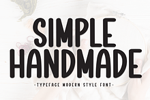 Simple Handmade | Script Font