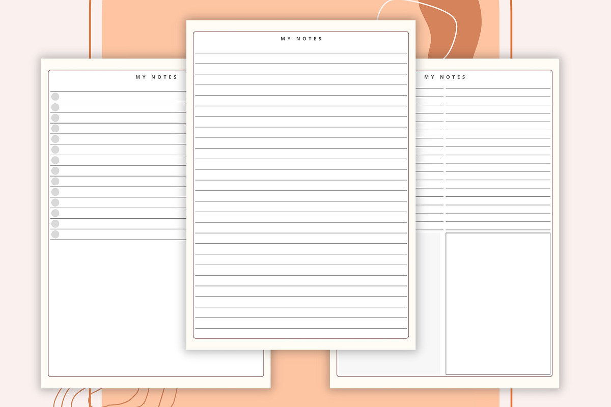 Digital Notes Templates | Goodnotes, a Stationery Template by CreativeBundlex (Photo 8 of 10)