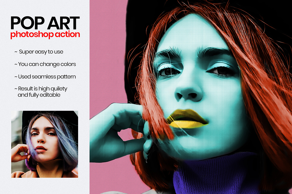 POP ART - PS Action, an Action Add-On by PSD Action (Photo 7 of 14)